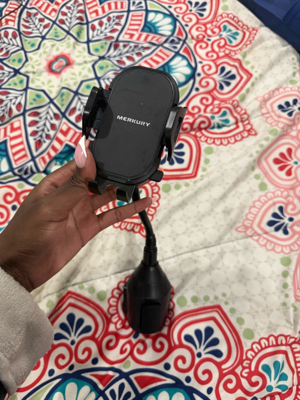 Black Adjustable Car cup holder Phone Mount